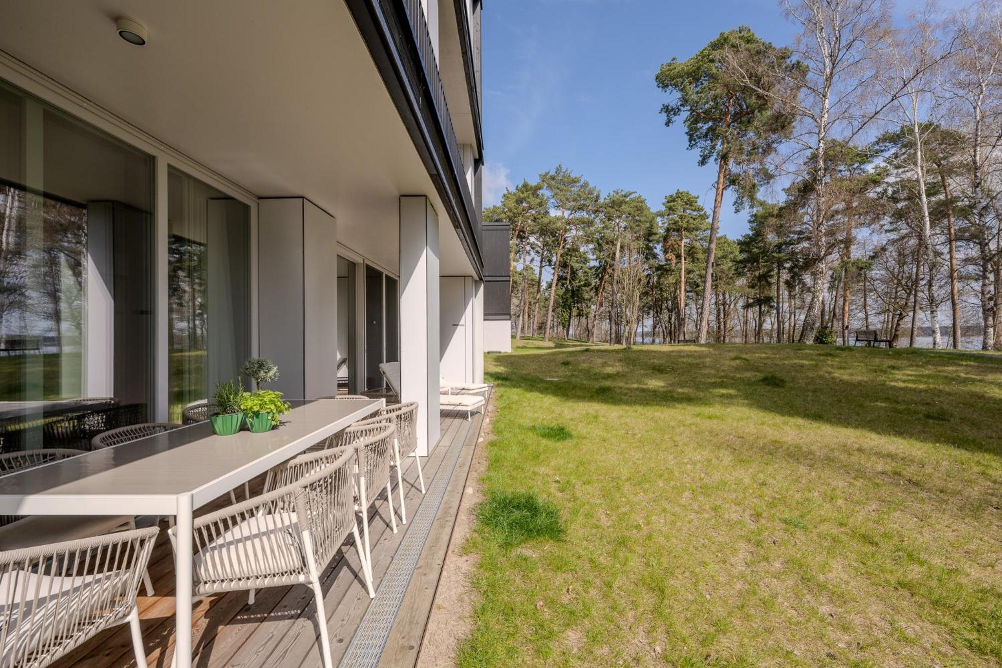 Marina Maisonette Seeblick Mit Pool Und Sauna Bad Saarow Bagian luar foto
