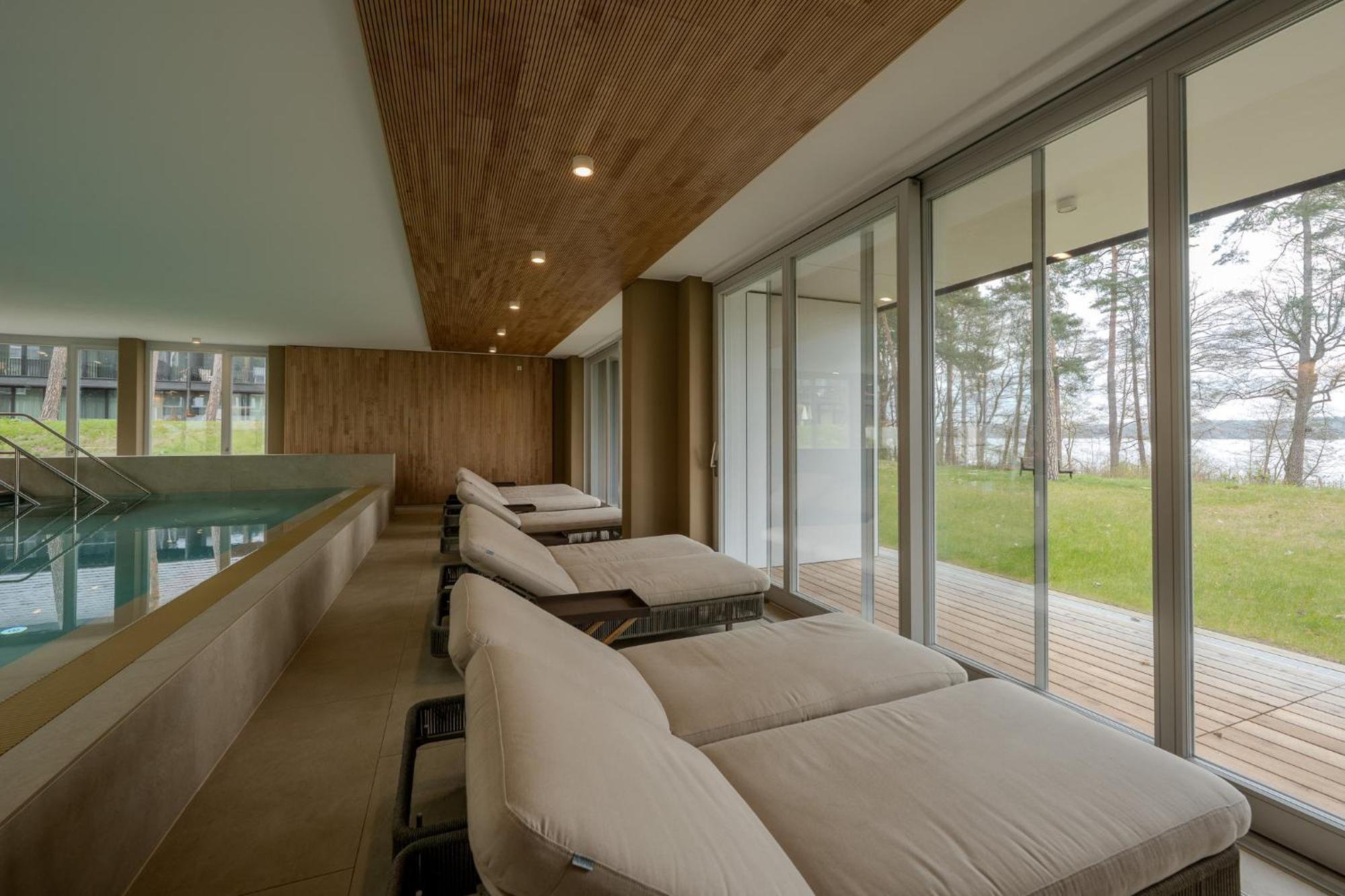 Marina Maisonette Seeblick Mit Pool Und Sauna Bad Saarow Bagian luar foto