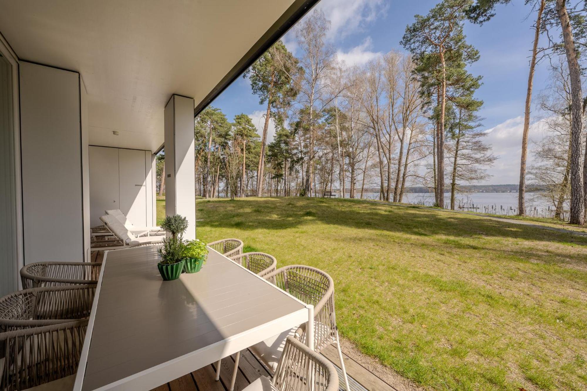 Marina Maisonette Seeblick Mit Pool Und Sauna Bad Saarow Bagian luar foto