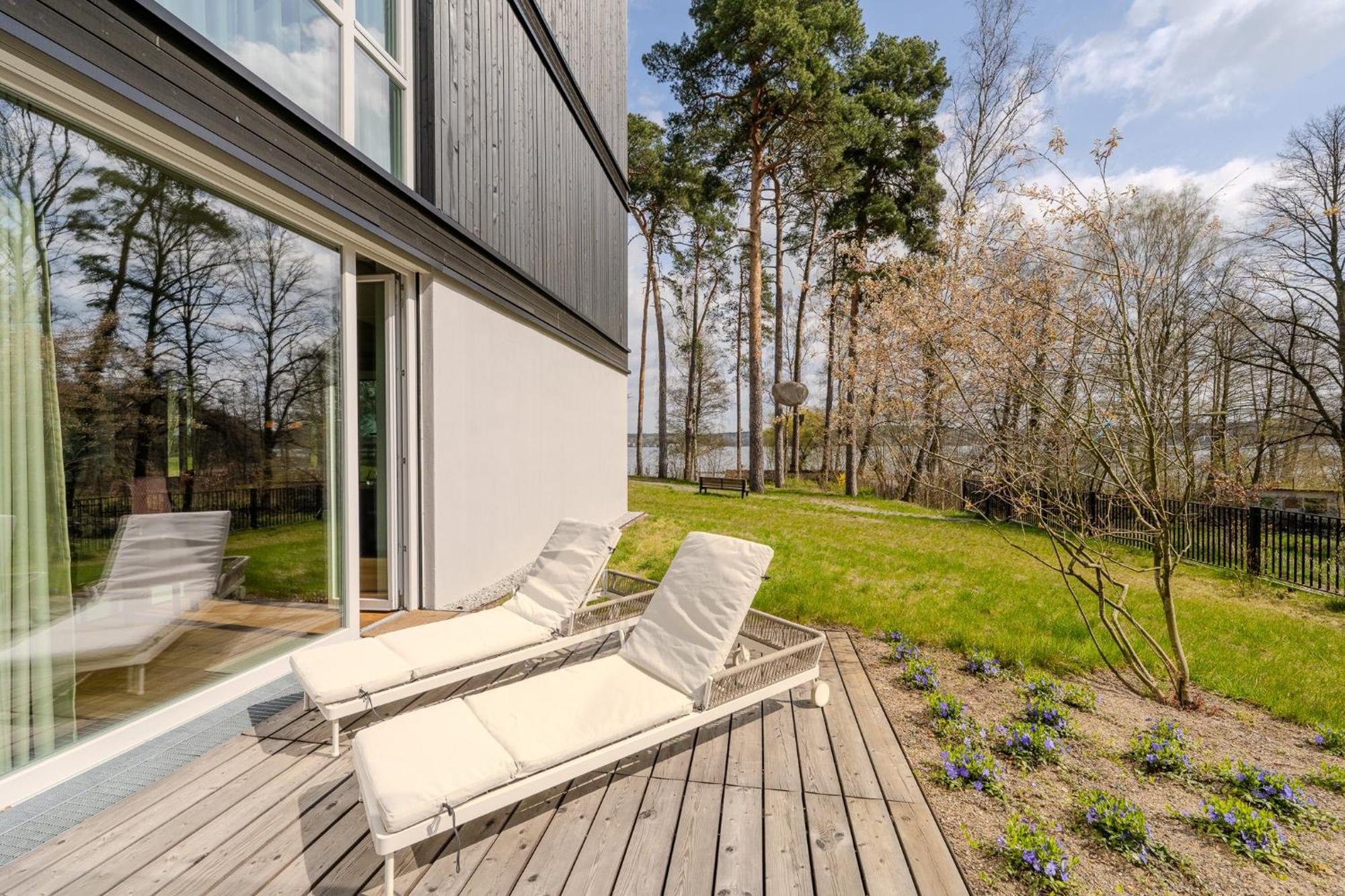 Marina Maisonette Seeblick Mit Pool Und Sauna Bad Saarow Bagian luar foto