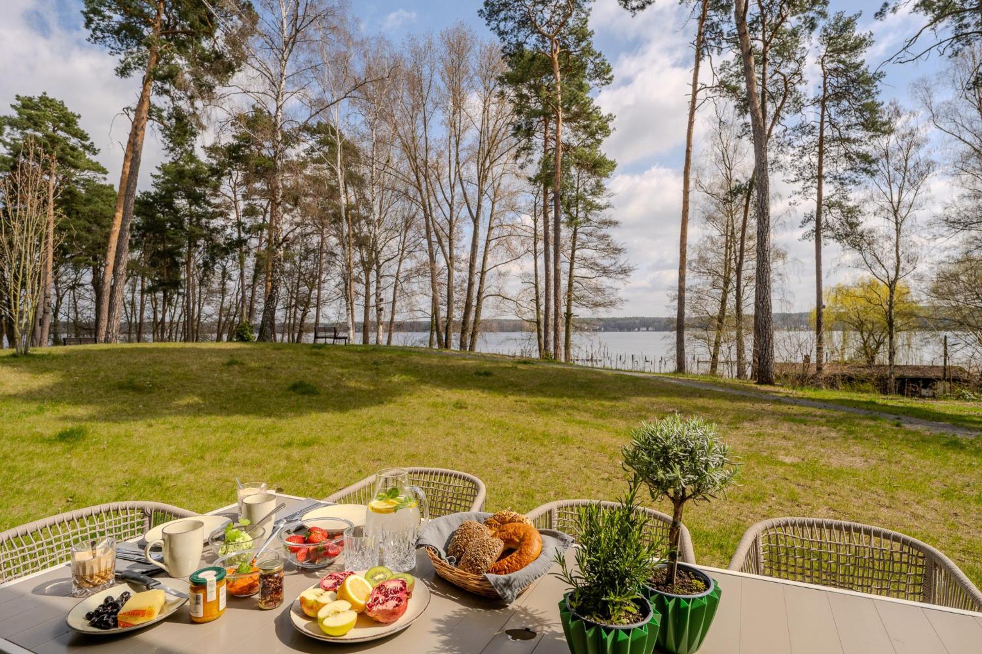 Marina Maisonette Seeblick Mit Pool Und Sauna Bad Saarow Bagian luar foto
